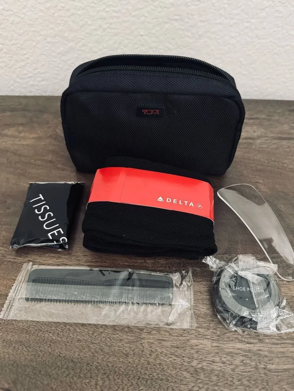 Tumi for Delta Airlines Premium Airline Travel Amenity Kit Bag